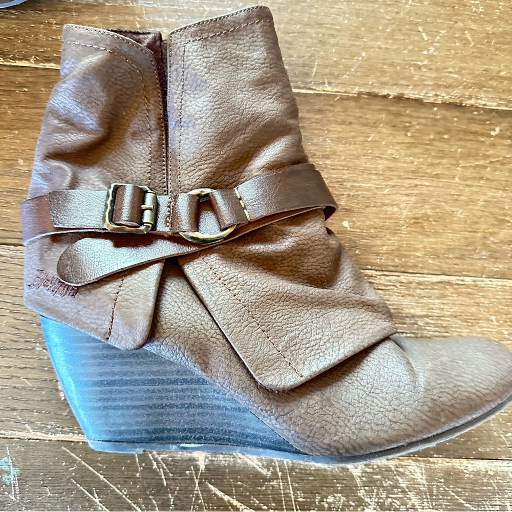 Blowfish Dark Brown Ankle Booties | Size 9.5 - Picture 3 of 11